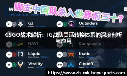 CSGO战术解析：IG战队灵活转换体系的深度剖析与应用